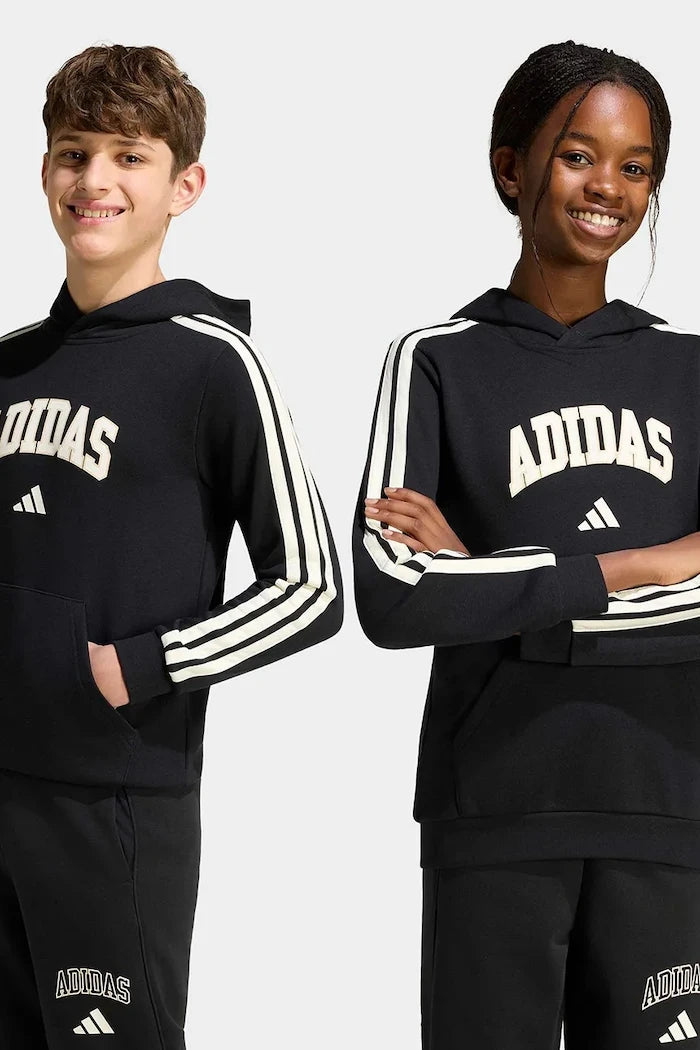 adidas суичър с качулка за деца с памук