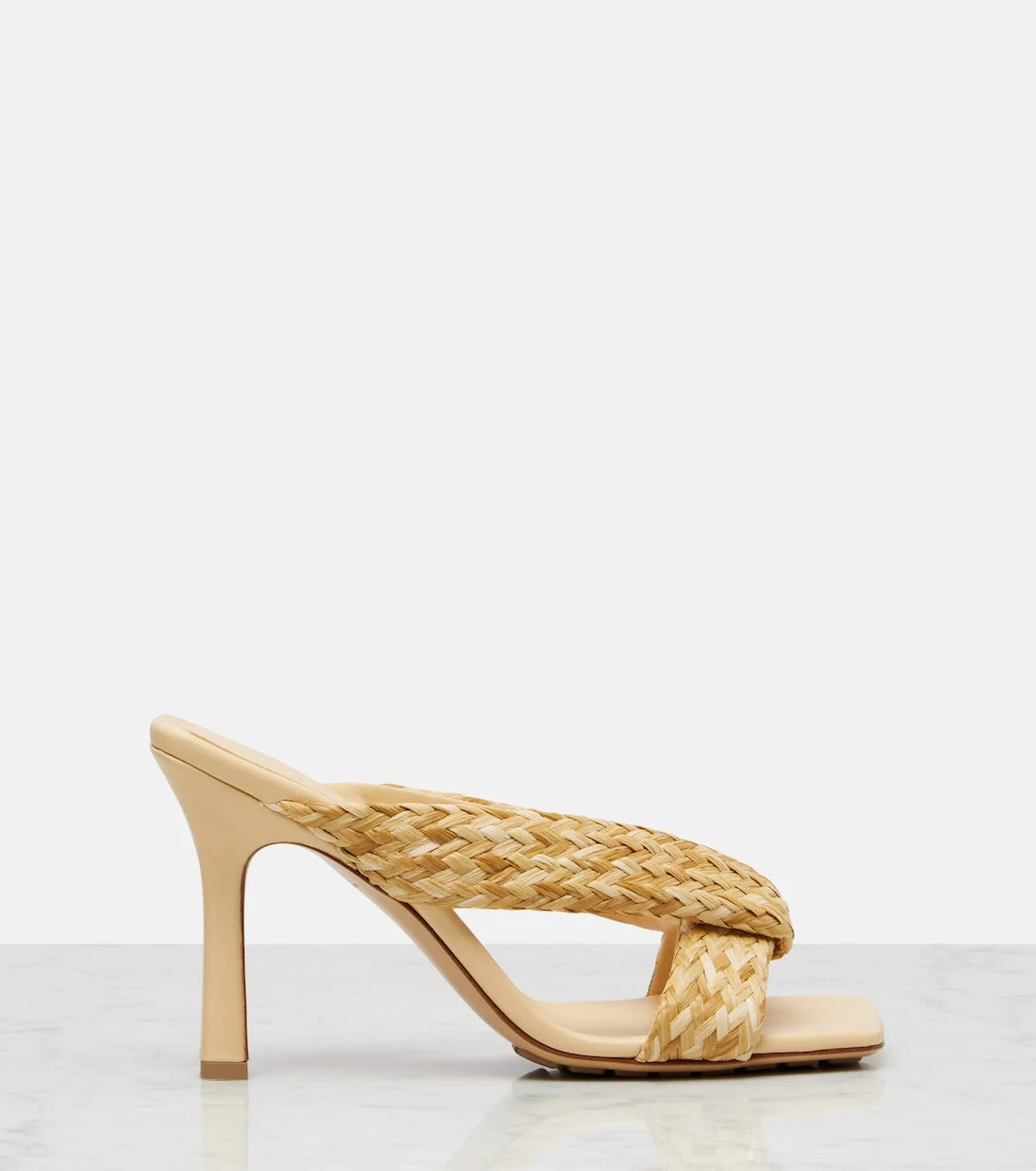 Bottega Veneta - Riva örgü rafya terlik