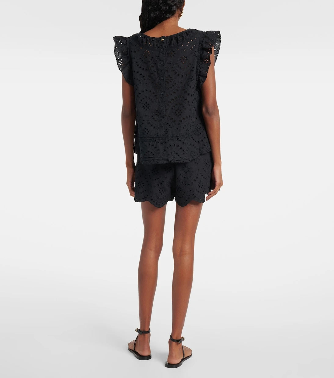 Poupette St Barth - Broderie anglaise cotton top