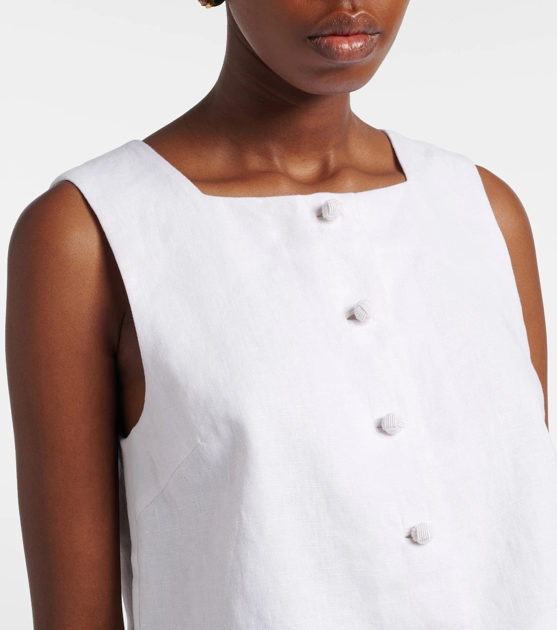 Posse - Rio linen crop top