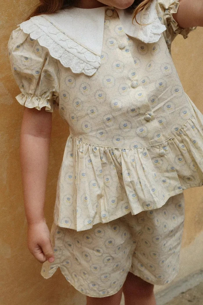 Konges Sløjd COEUR SHORTS GOTS Çocuk Pamuklu Kısa Şort