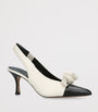Chloé Leather Alba Slingback Heels 80