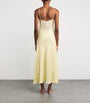 Bocan Yellow Satin Lace-Trim Caroline Nightdress