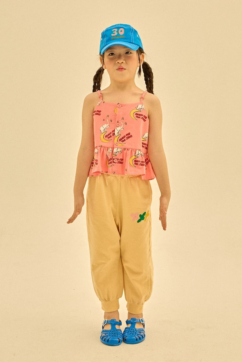 Jellymallow - Flower printed velour sweatpants