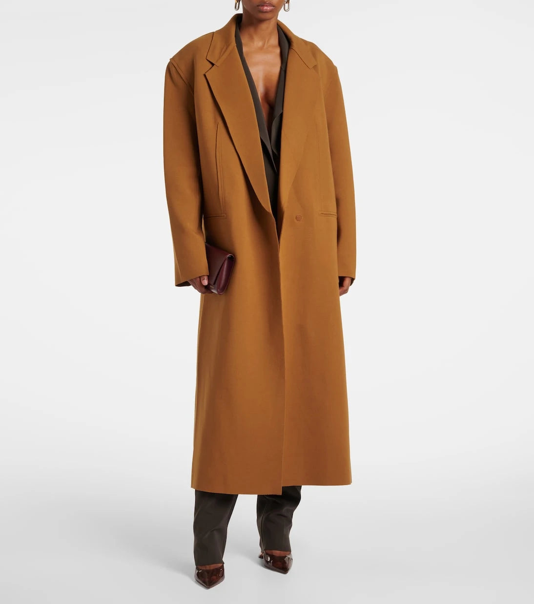 Norma Kamali - Oversized cotton-blend coat
