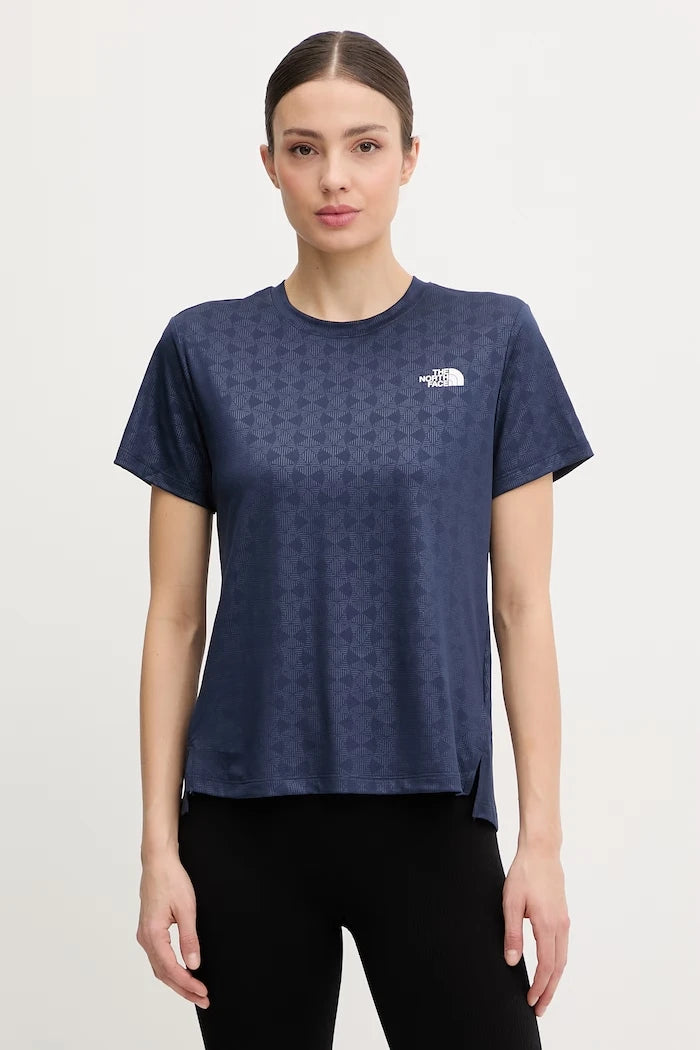 The North Face kadın antrenman tişörtü FLEX EMBOSSED