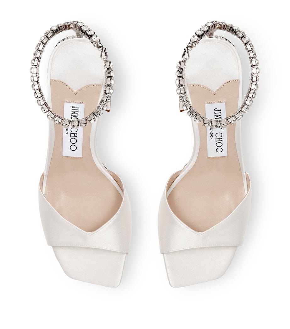 Ivory Saeda 85 Satin Sandals