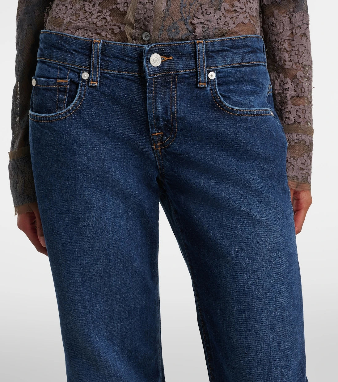 7 For All Mankind - Low-rise flared jeans