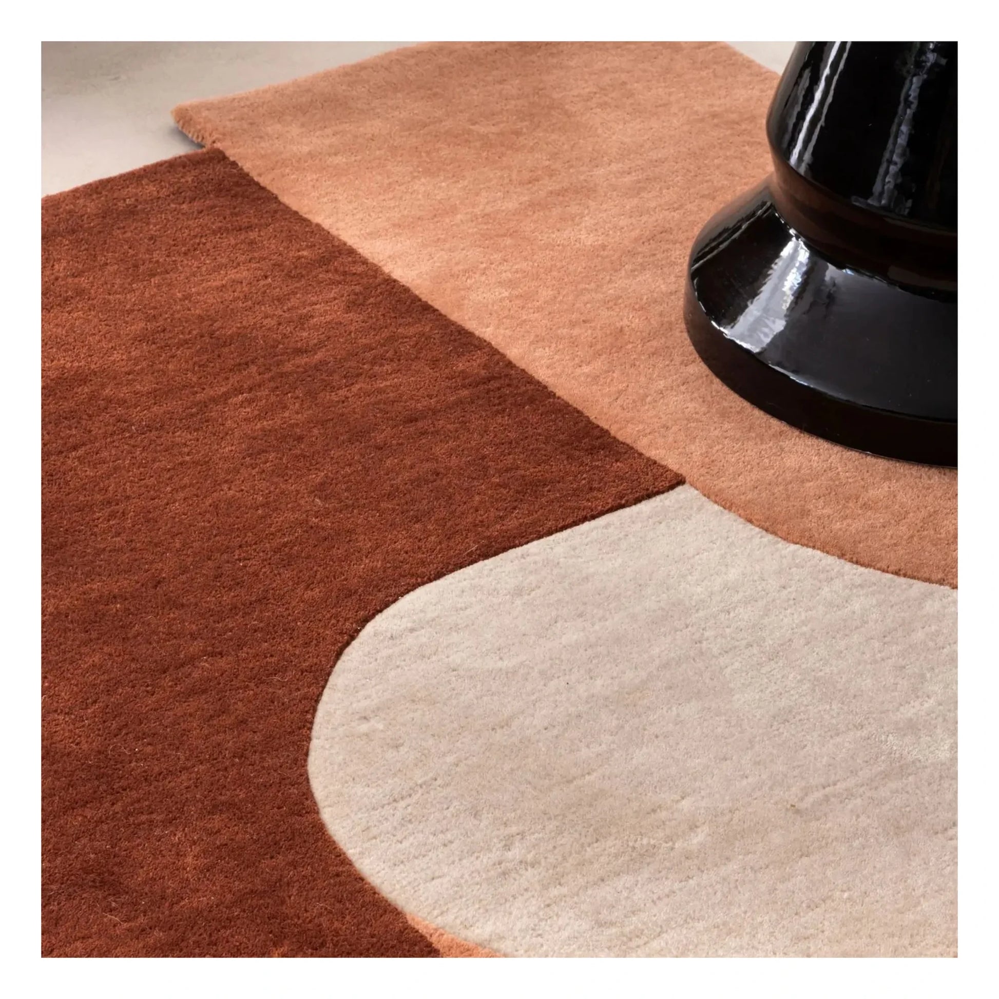 Edito - Dune wool carpet | Copper red