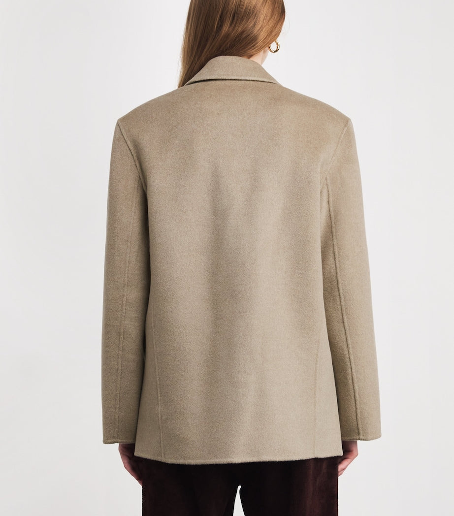 Beige Wool-Cashmere Quinn Blazer