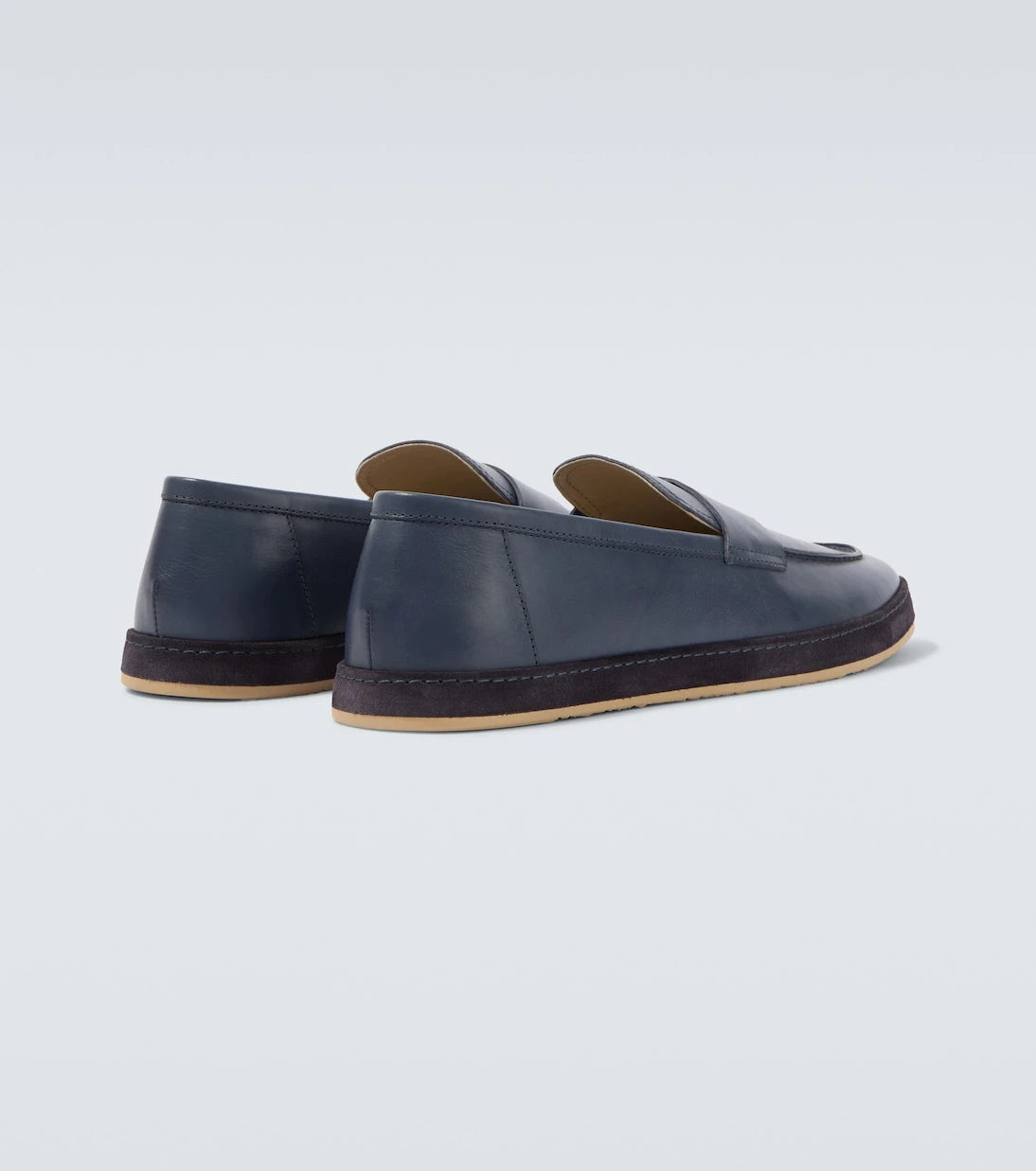 Brunello Cucinelli - Leather penny loafers