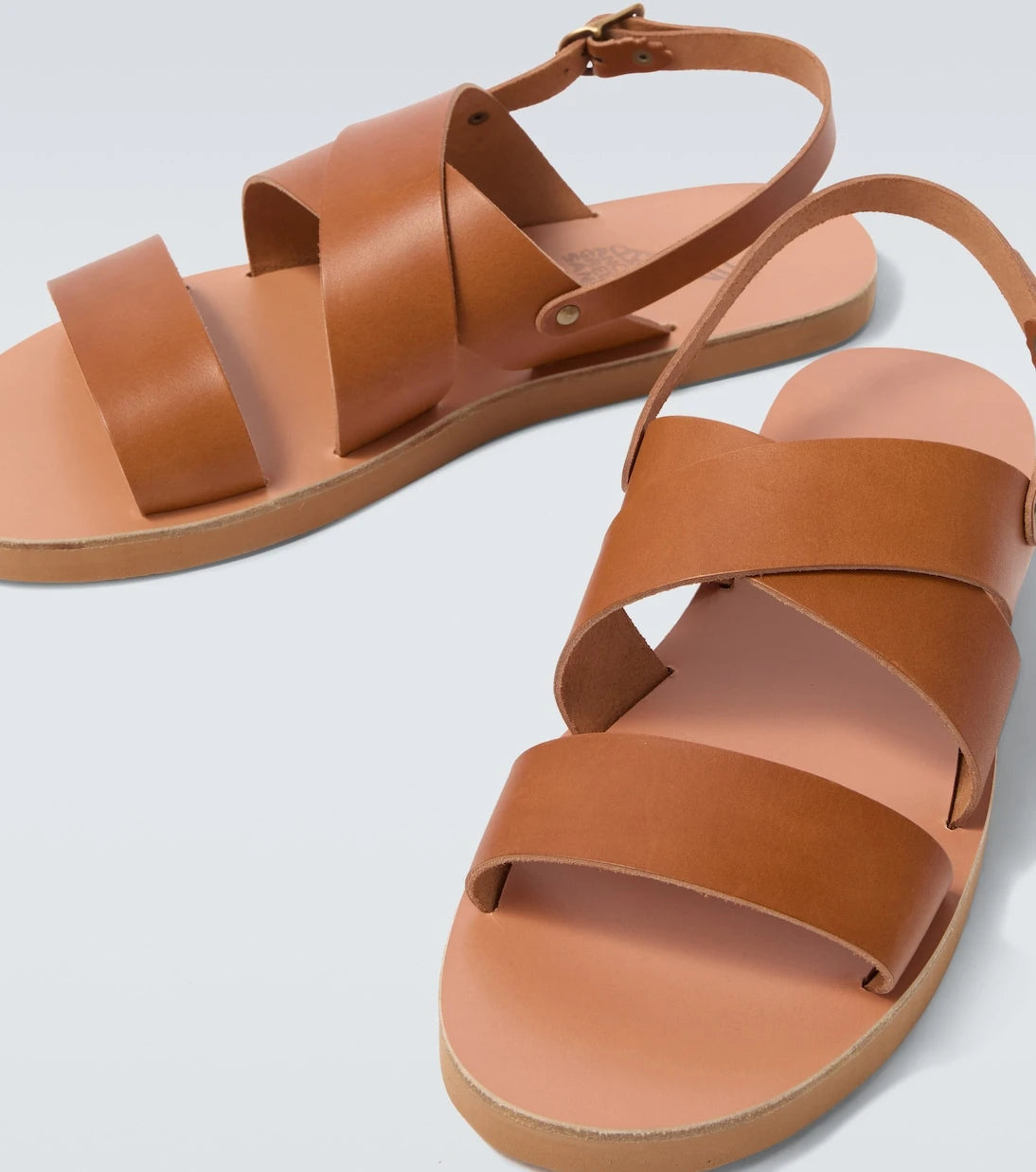 Ancient Greek Sandals - Miltos leather slingback sandals