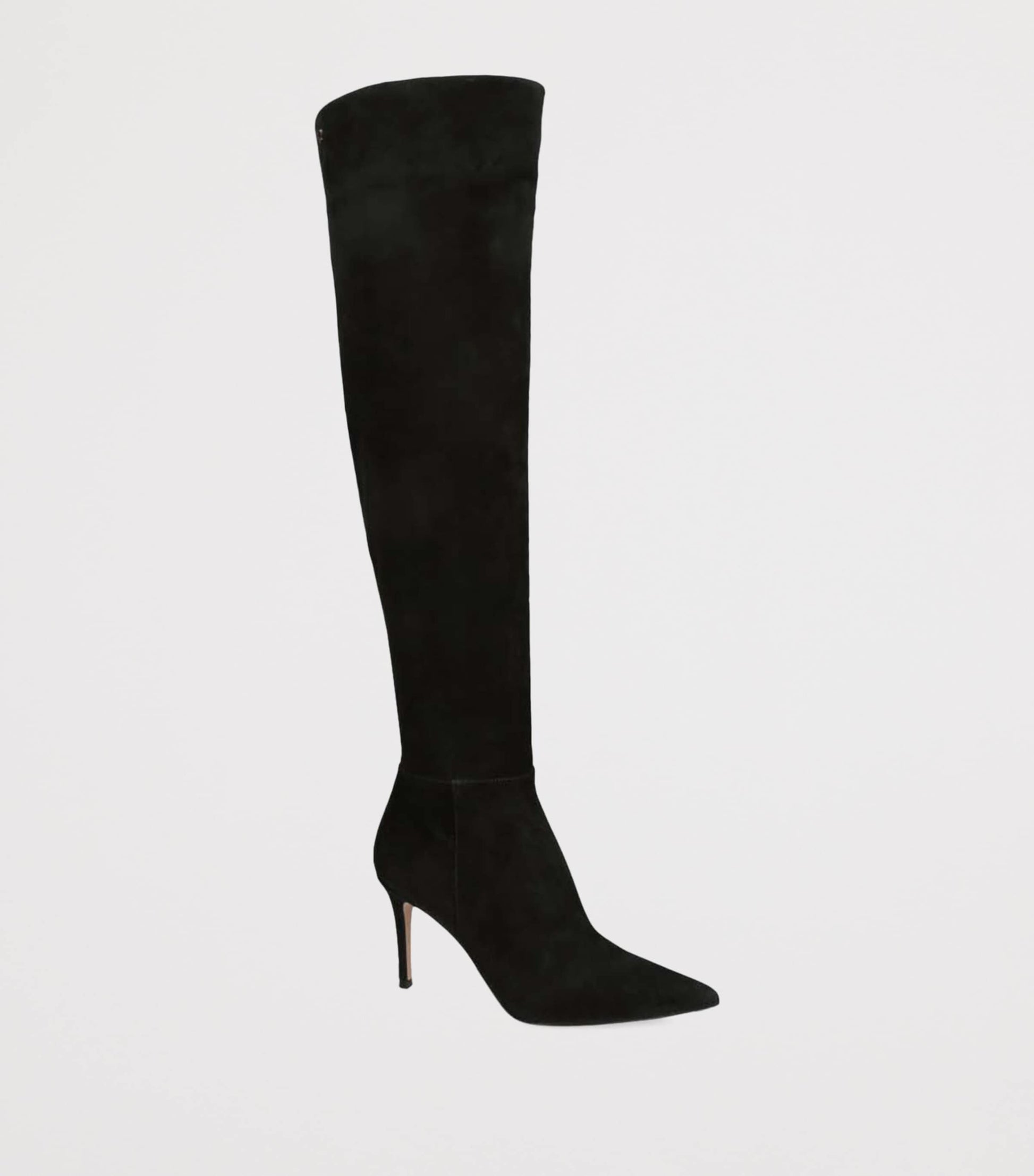 Black Suede Jules Over-the-Knee Boots 85