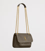 Saint Laurent Green Mini Leather Niki Shoulder Bag