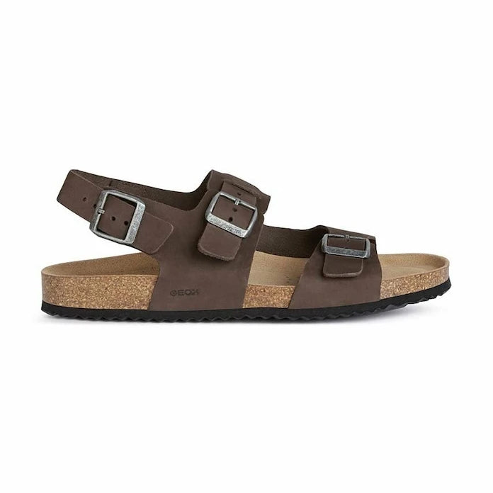 Geox U SANDAL GHITA A Süet Sandalet