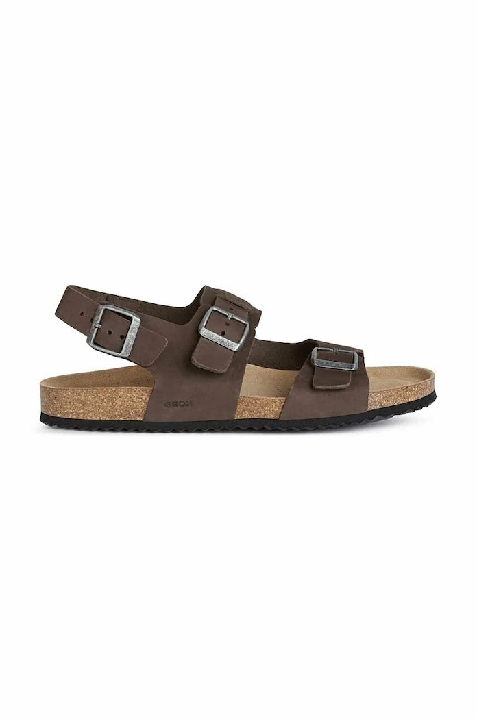 Geox U SANDAL GHITA A Süet Sandalet