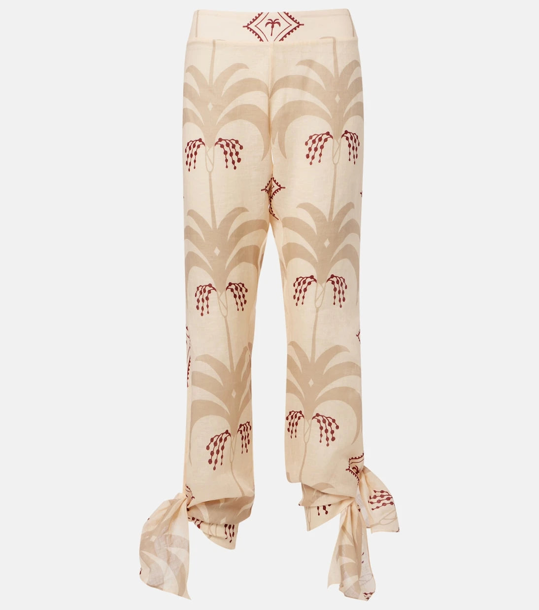 Johanna Ortiz - Printed linen flared pants
