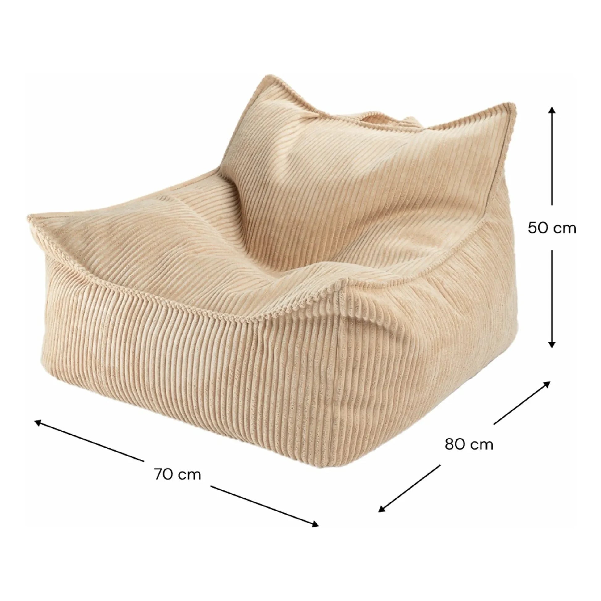 Wigiwama - Corduroy armchair | Light brown