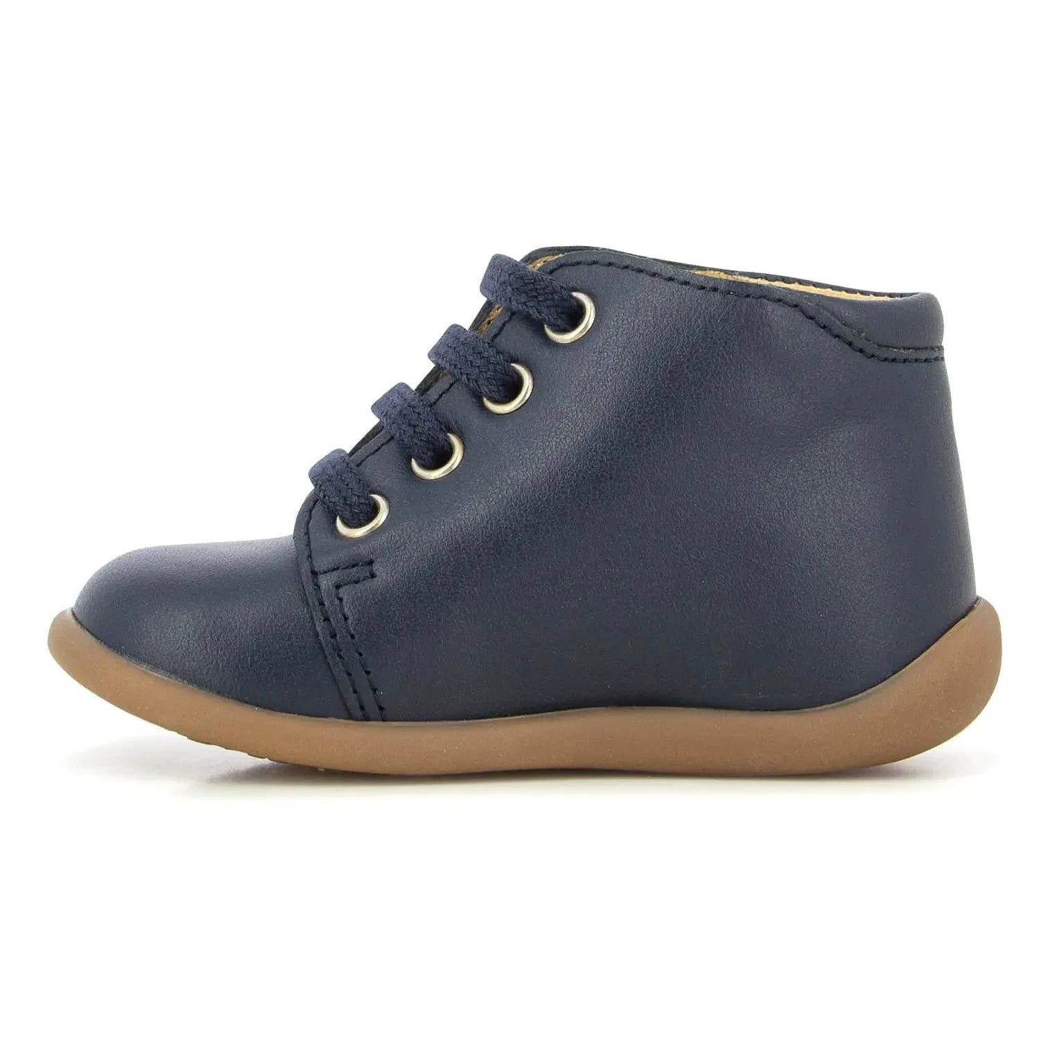 Pom d'Api - Stand Up Lace-Up Boots | Navy blue