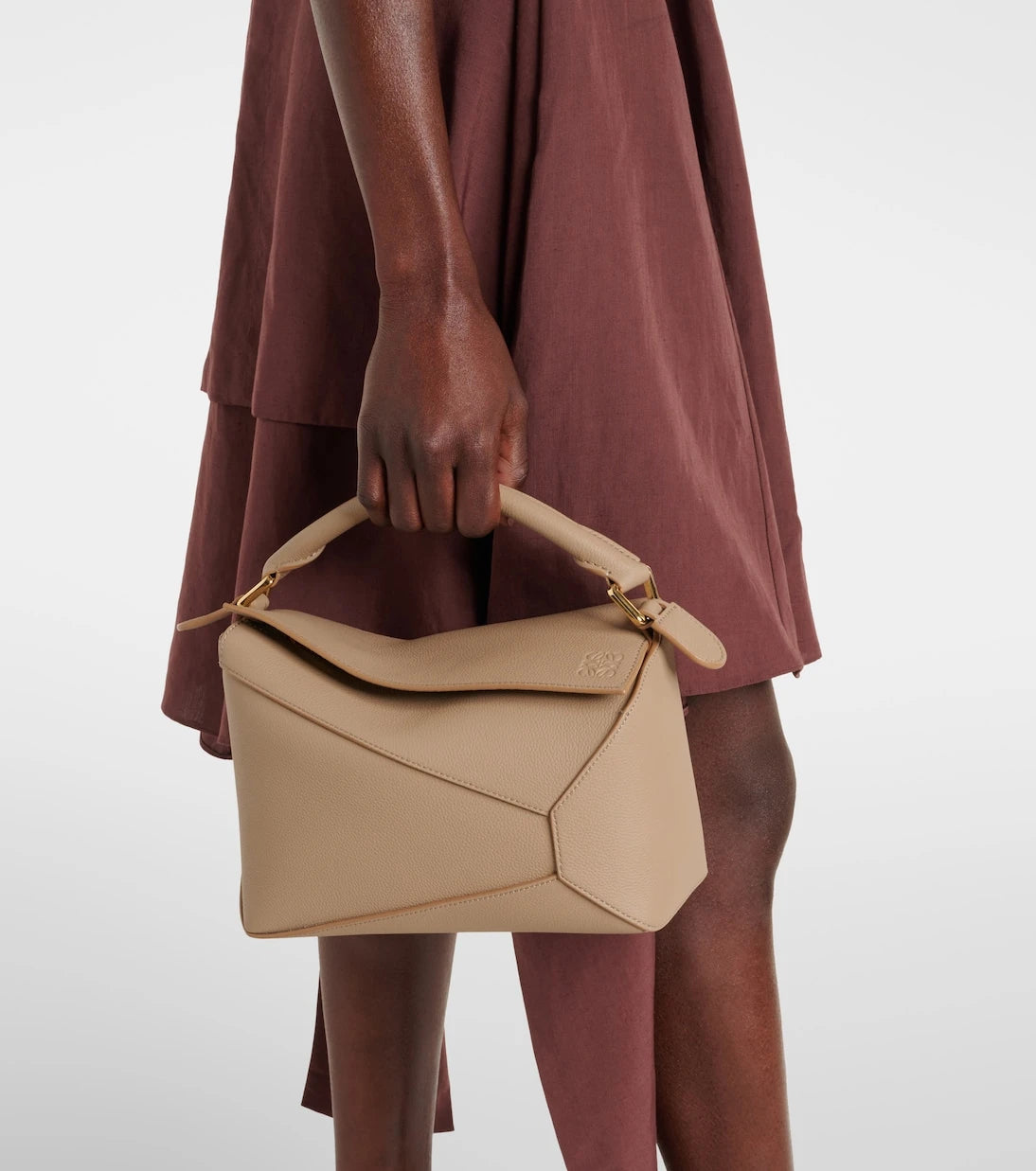 Loewe - Puzzle Edge Küçük deri tote çanta