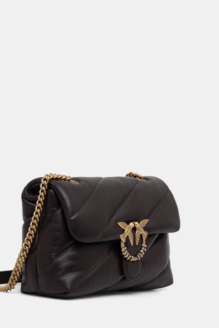 Pinko sahte deri kadın crossbody çanta