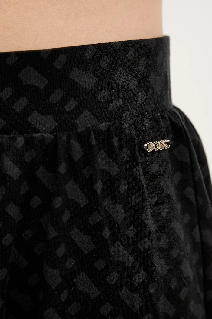 BOSS Kadın Kısa Pijama Altı Liocel B Logo_Shorts