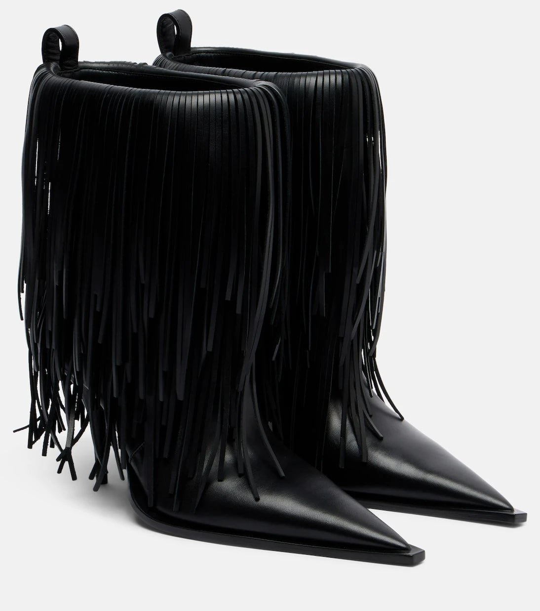 Balenciaga - Avenue Fringe leather ankle boots