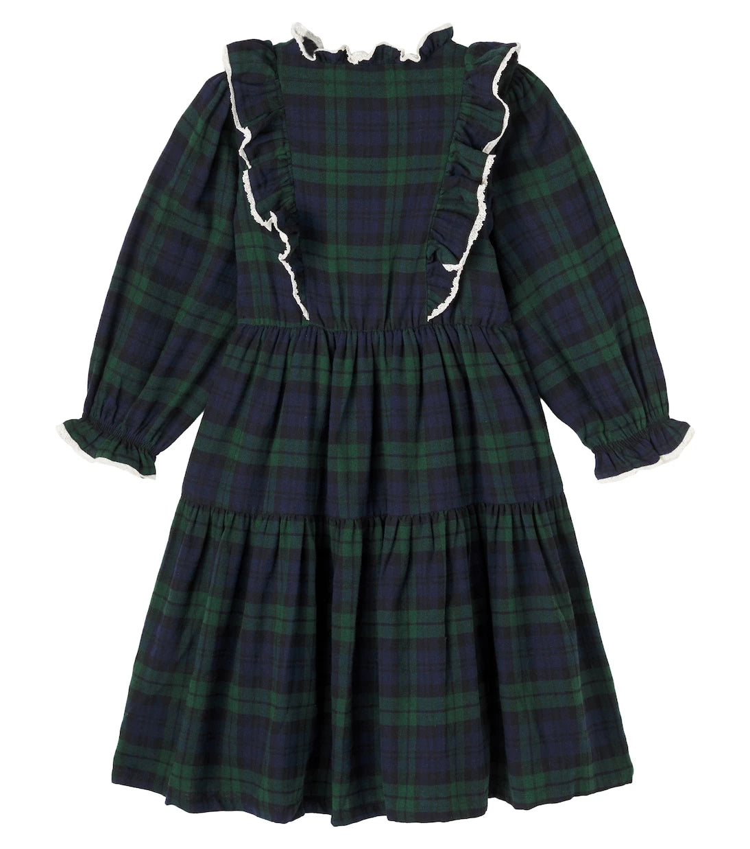 C'era Una Volta - Bella checked ruffled cotton dress