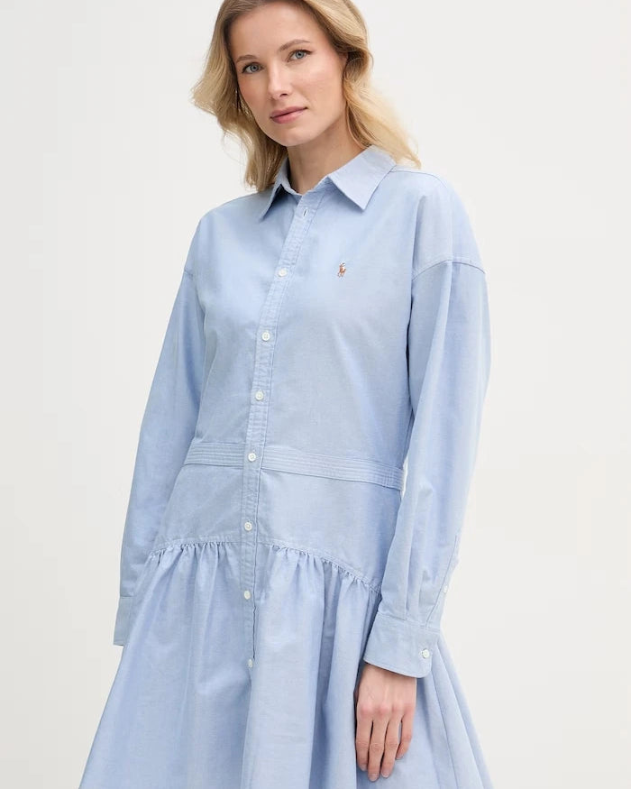 Polo Ralph Lauren pamuklu gömlek elbise