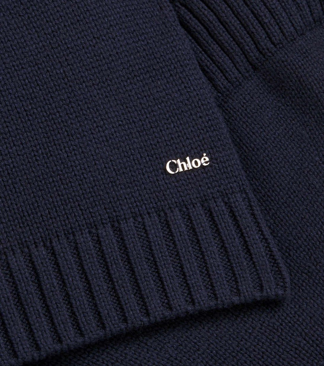Chloé Kids - Caped cotton and wool dress