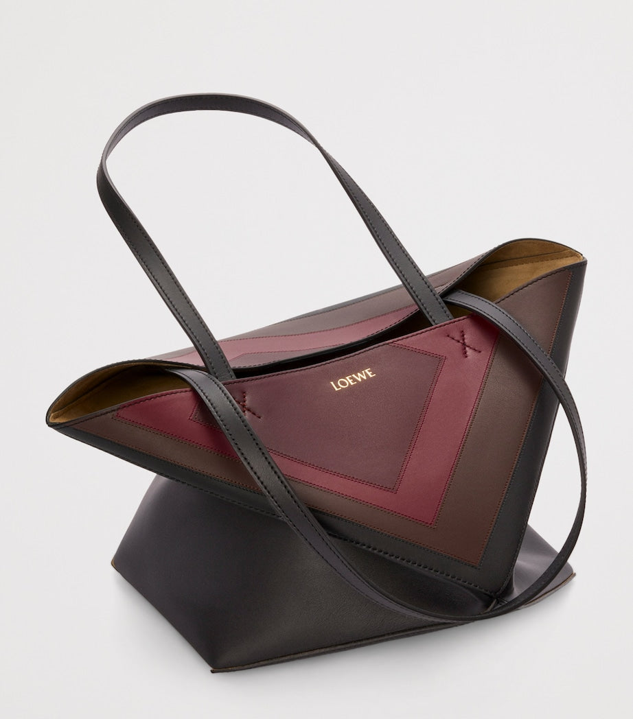 LOEWE x Albers Medium Leather Puzzle Fold Tote Bag
