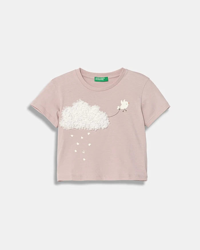 United Colors of Benetton çocuk pamuklu tişört