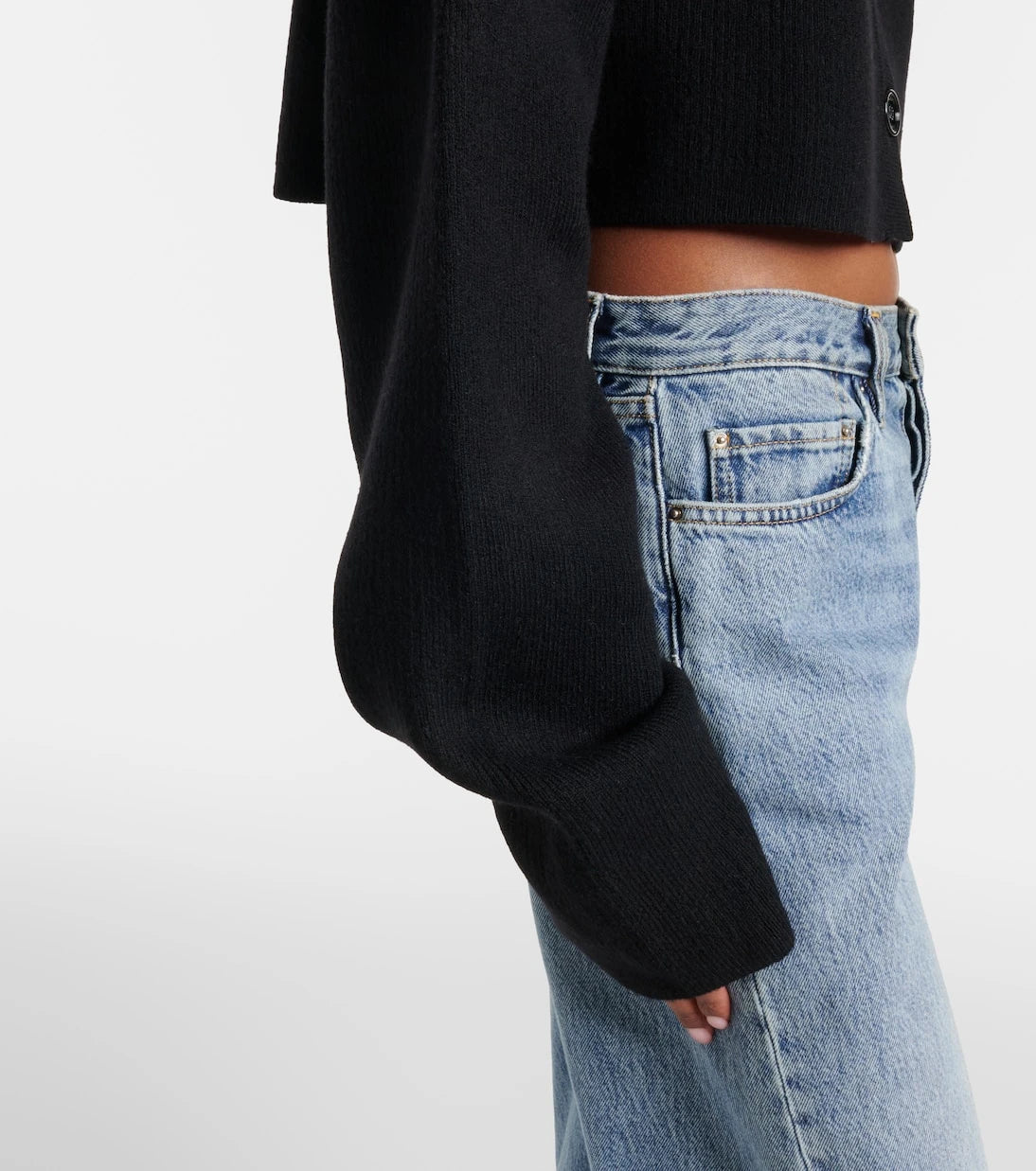 Toteme - Cropped wool-blend cardigan