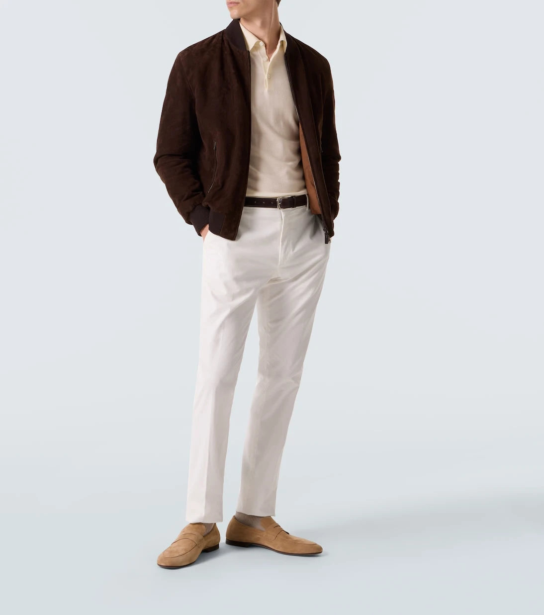 Zegna - Cotton-blend slim pants