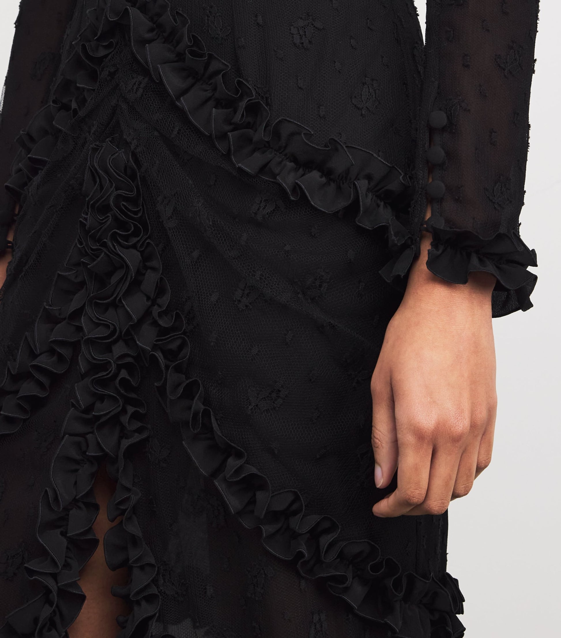 Lace-Detail Maxi Dress