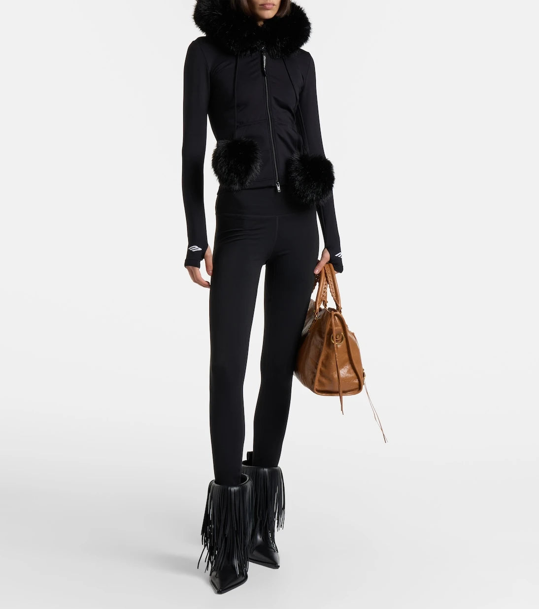 Balenciaga - Avenue Fringe leather ankle boots