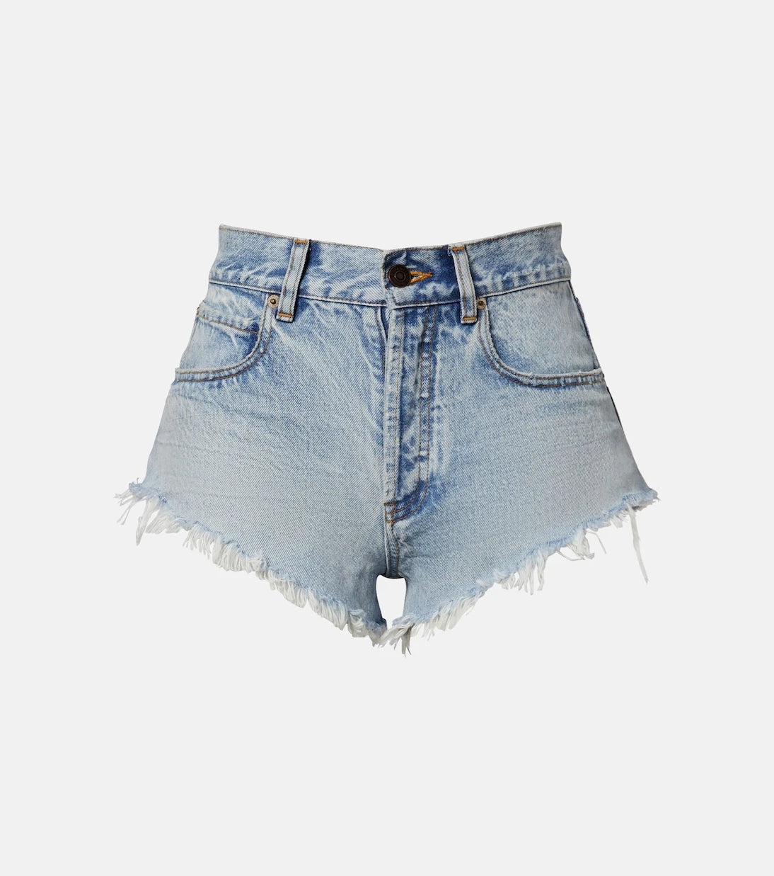 Balenciaga - Frayed denim shorts