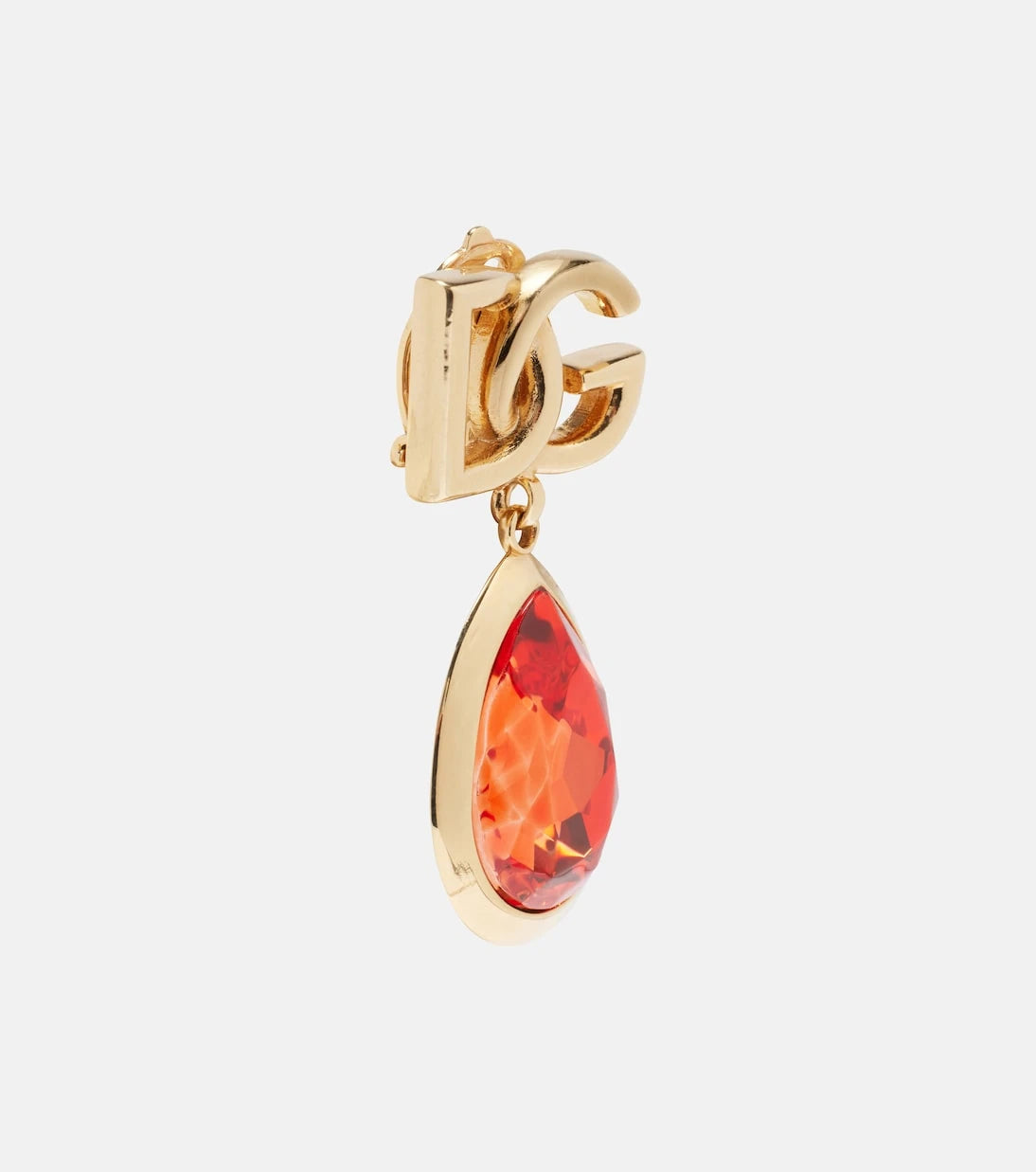 Dolce&Gabbana - DG embellished clip-on earrings