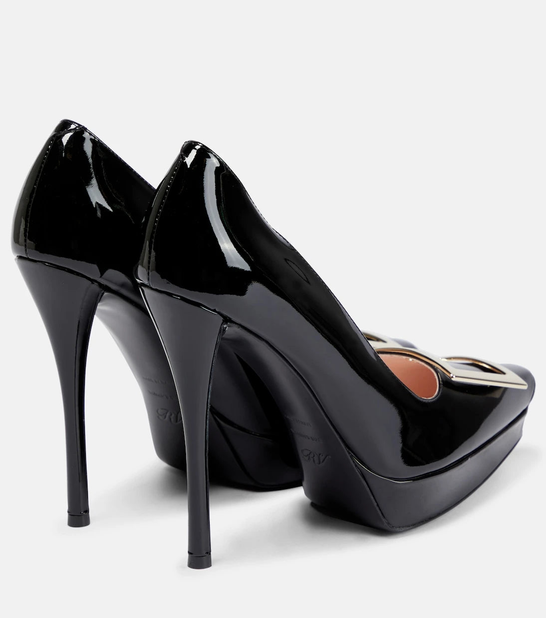 Roger Vivier - Belle Vivier patent leather platform pumps