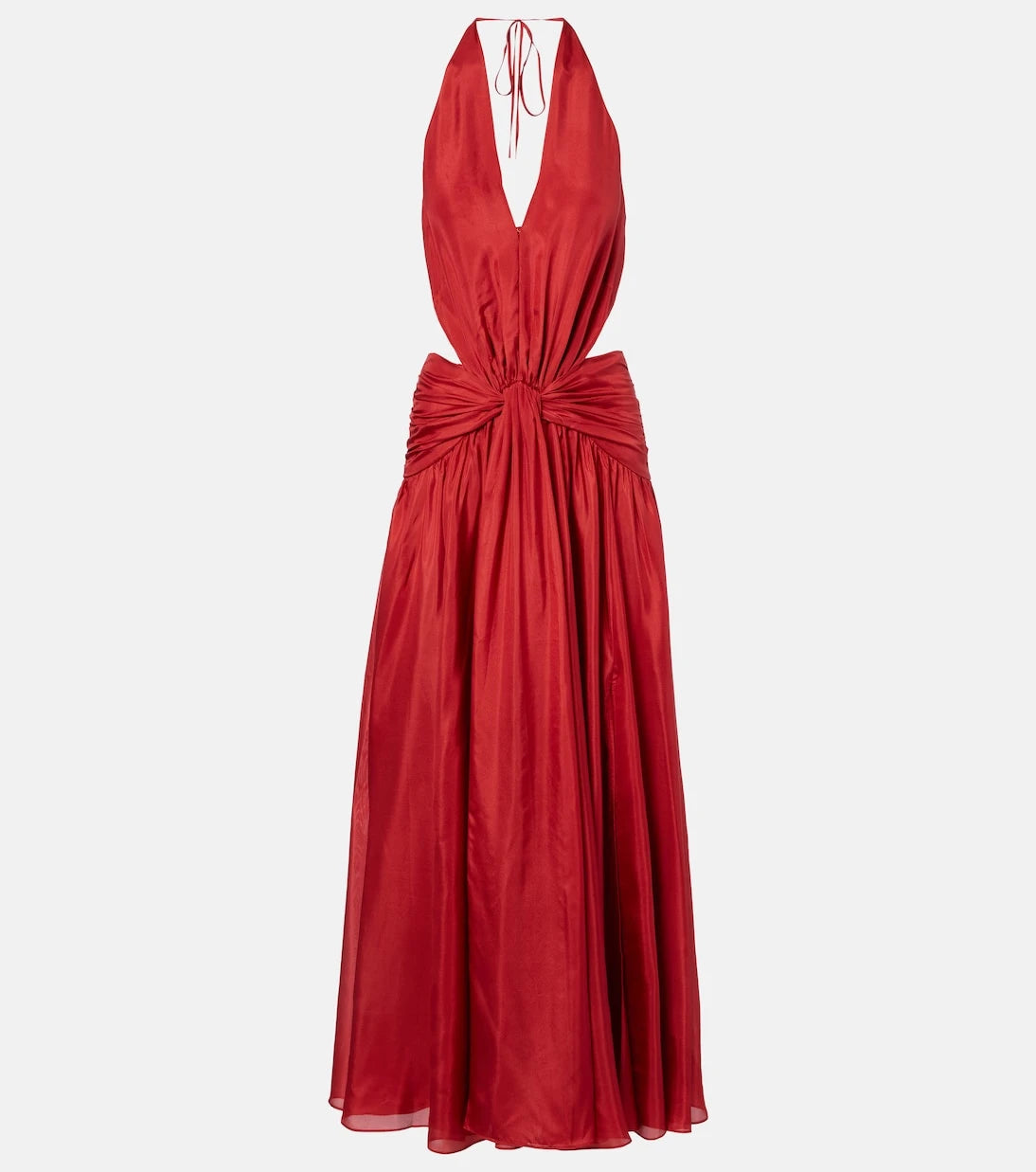 Zimmermann - Indra cutout draped silk maxi dress