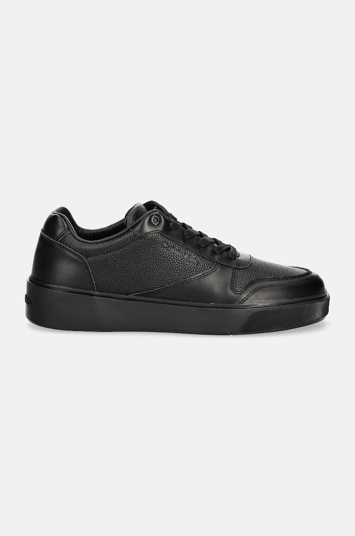 Кожени маратонки Calvin Klein LOW TOP LACE UP BSKT LTH