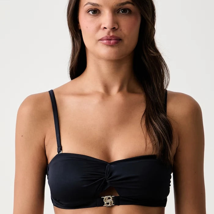 BOSS kadın bandeau çift katlı mayo üstü