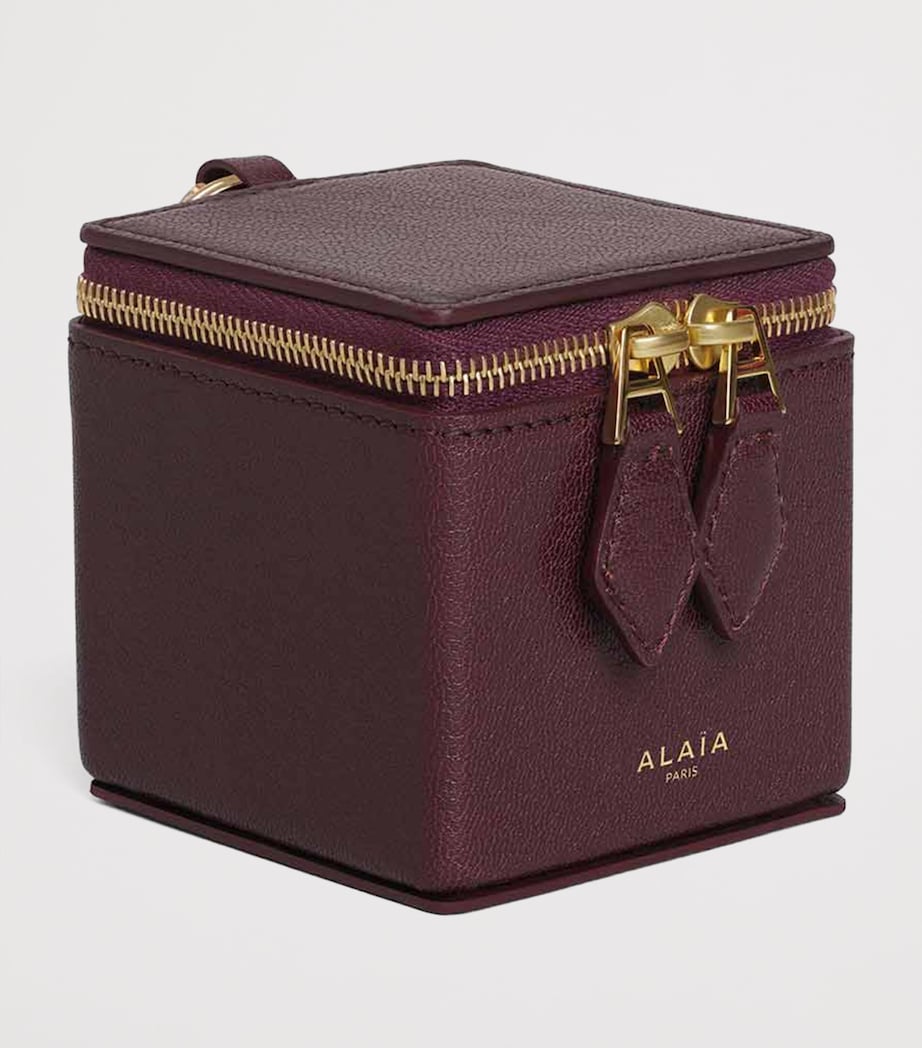 Red Goatskin Square Coin Purse