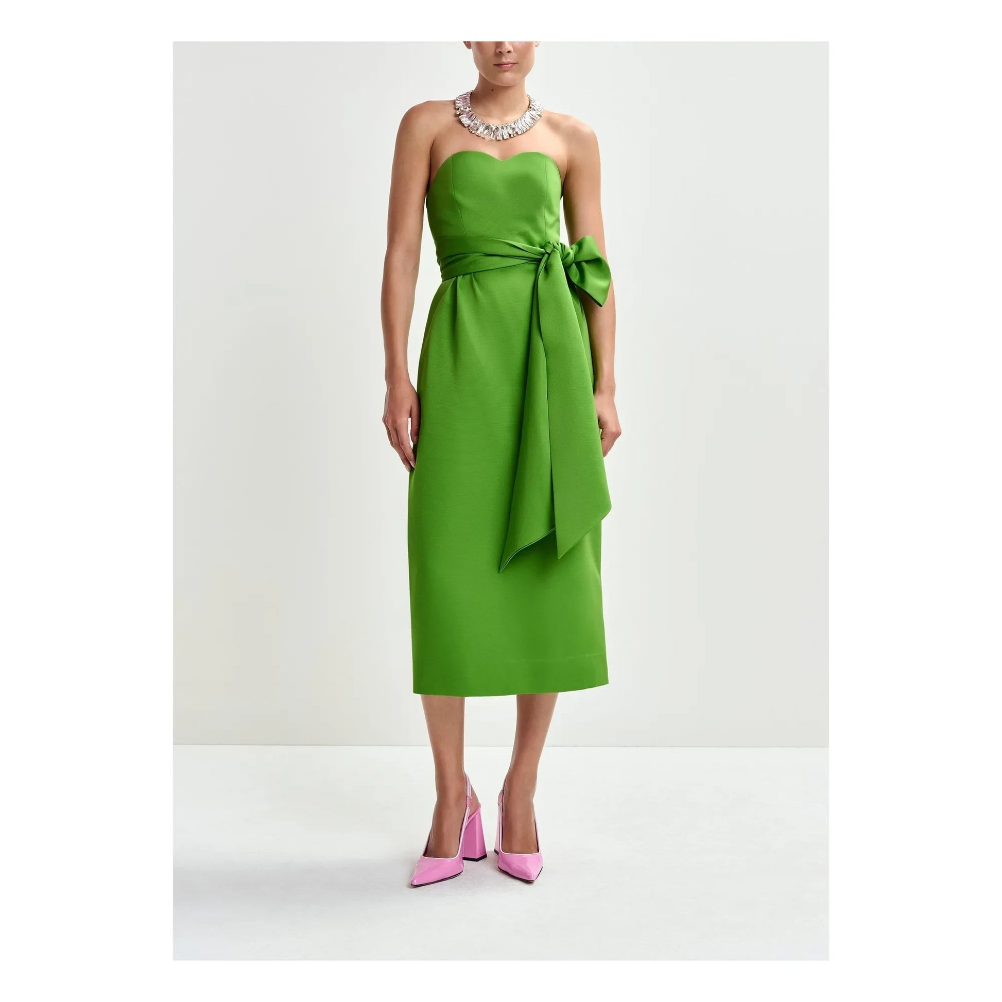 Essentiel Antwerp - Juror strapless dress | Green