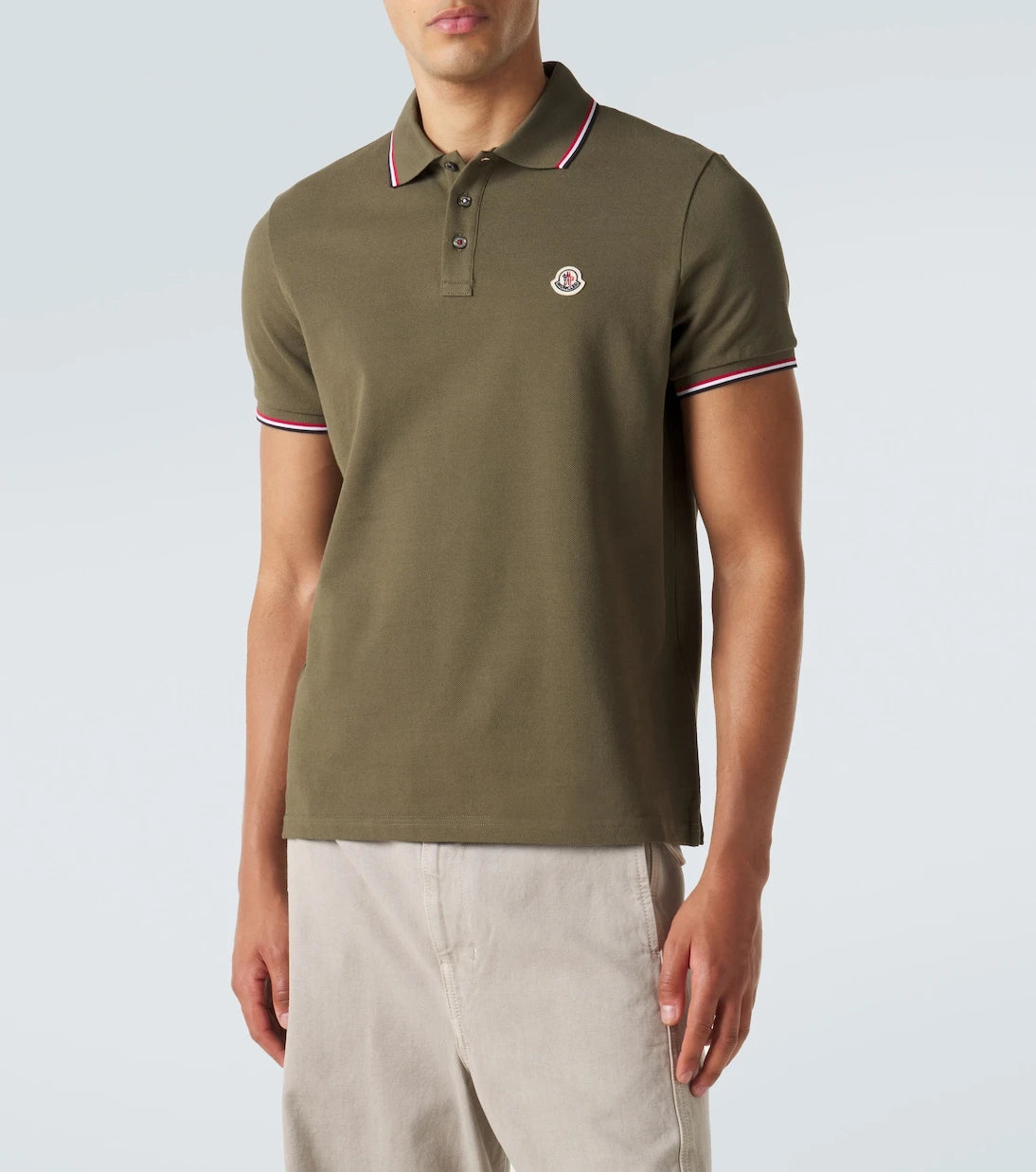 Moncler - Logo cotton piqué polo shirt
