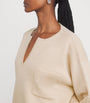 Max Mara Beige Wool-Cashmere V-Neck Sweater