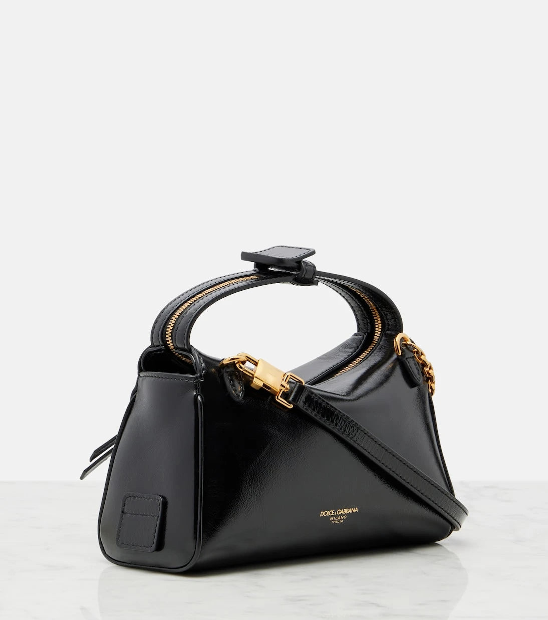 Dolce&Gabbana - Vittoria Small leather top-handle bag