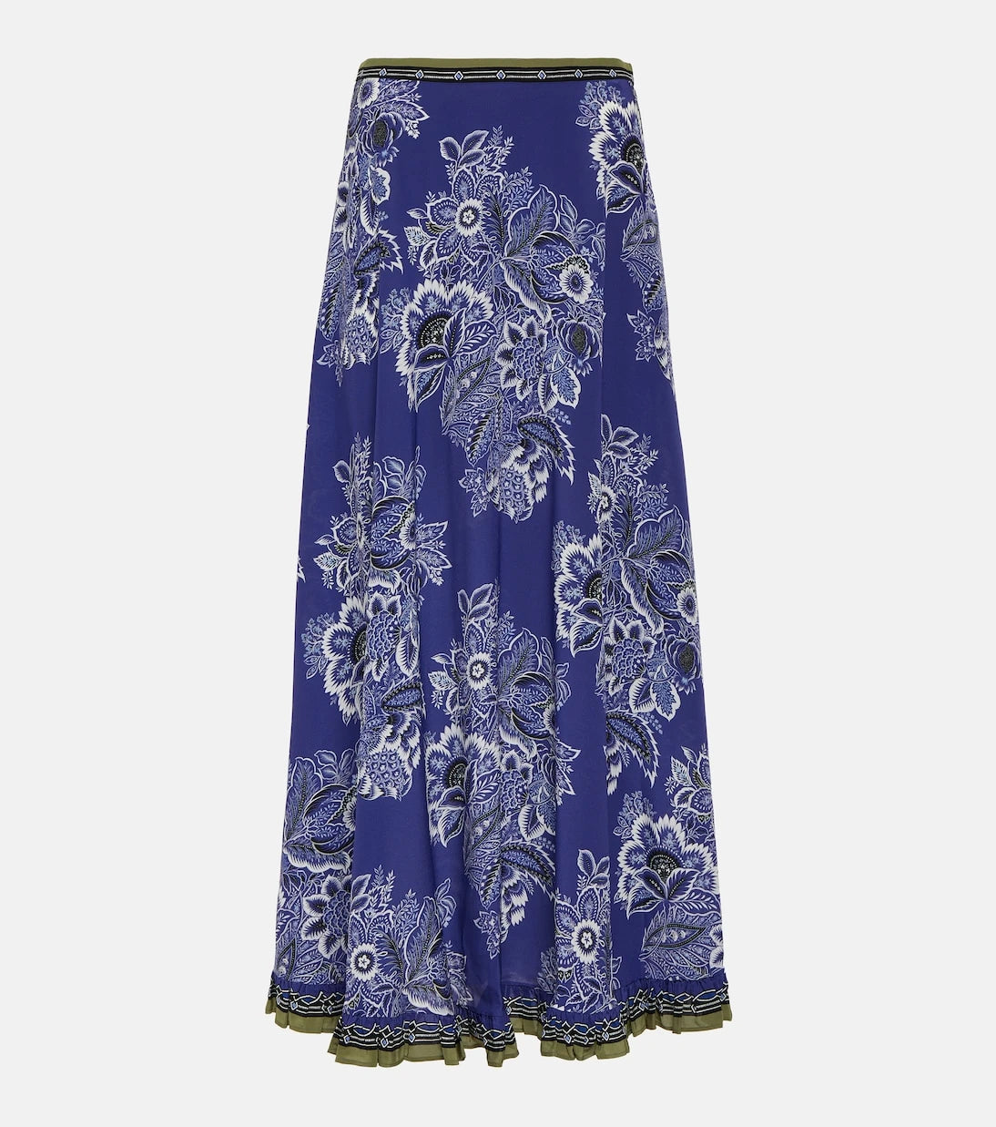 Etro - Floral silk maxi skirt
