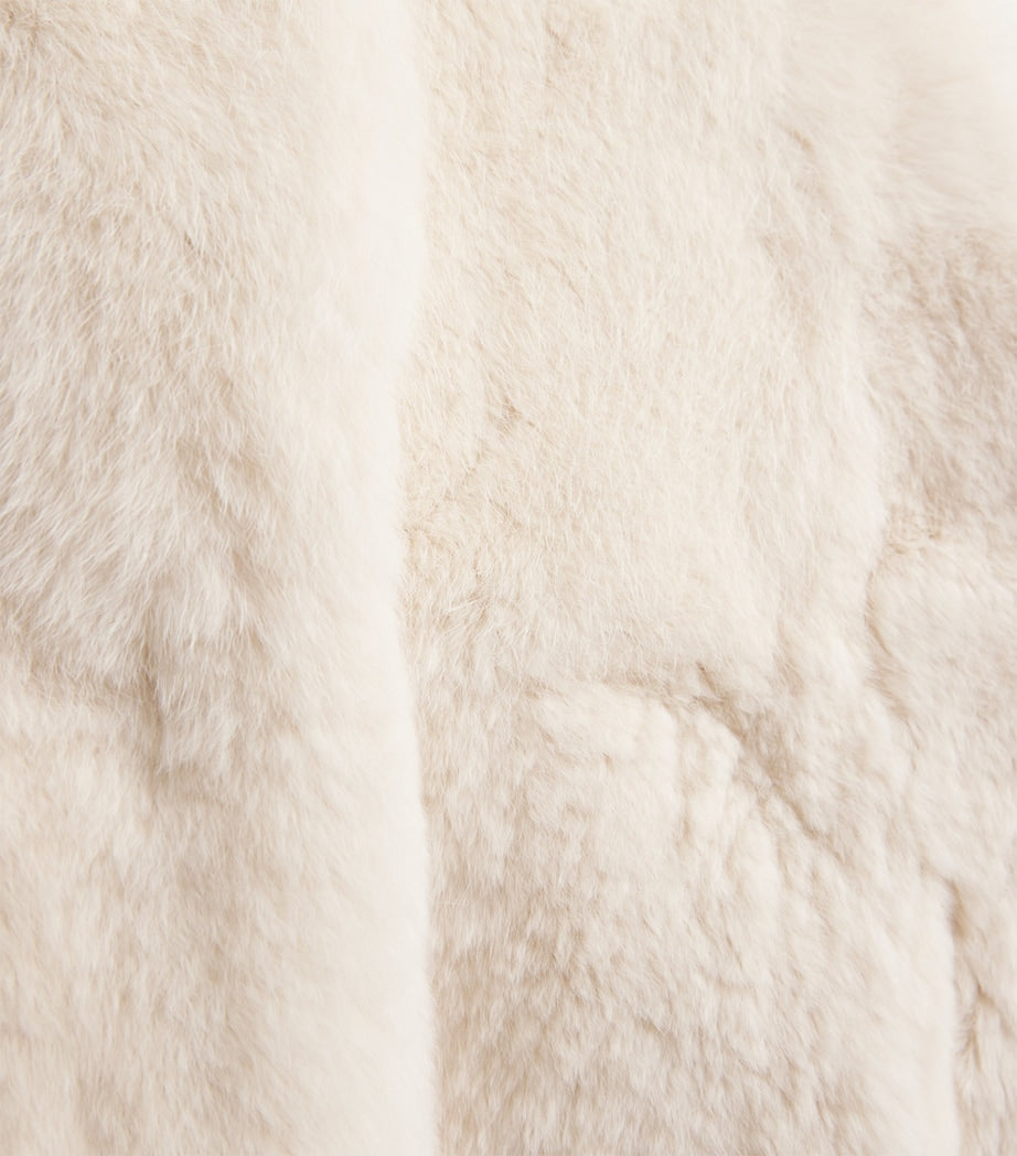 Yves Salomon Enfant Rabbit Fur Gilet (4-14 Years)