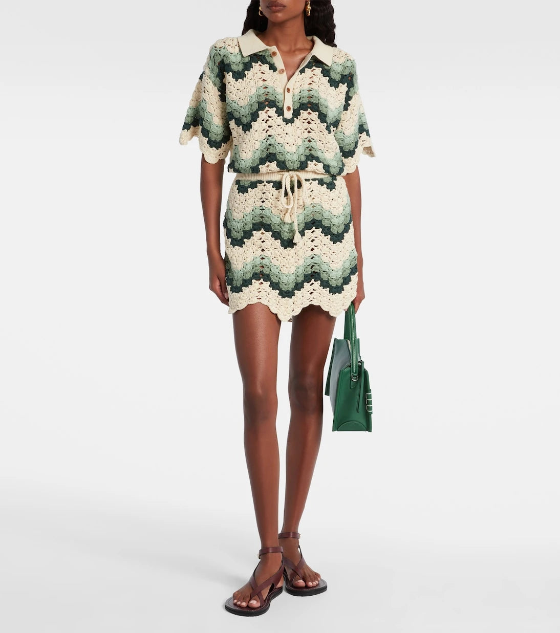 The Upside - Tidal Sagra cotton crochet top